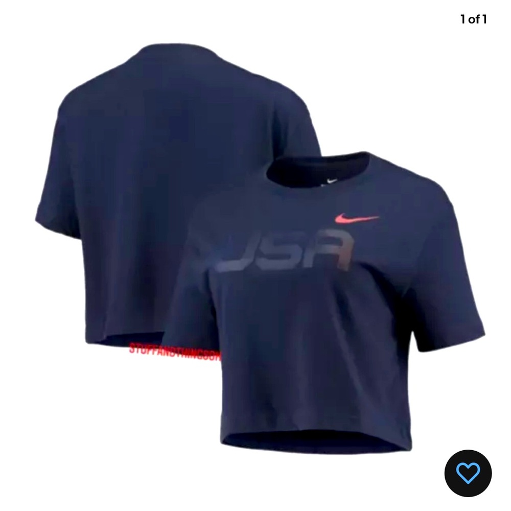 NWT - Nike Team USA Cropped The Nike Tee Organic Cotton